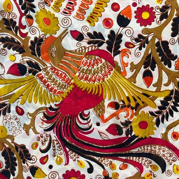 Charter Club Sheer Print Long Sleeve Blouse Size Medium - Picture 6 of 9